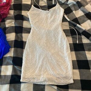 White Windsor homecoming dress